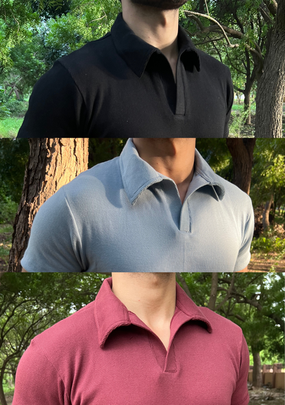 Pack of 3 - Black | Maroon | Baby Blue